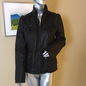 LUCKY BRAND | Genuine Leather Moto Jacket Dark Brown 🤎